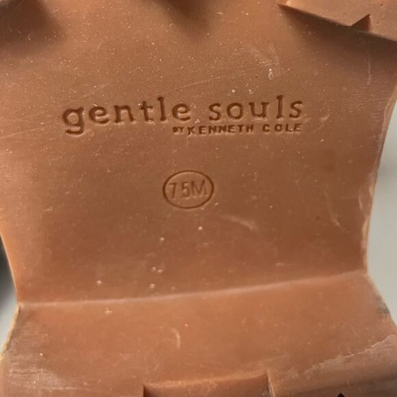 Gentle Souls Brenna Combat Moto Boot Black Lace-Up Leather Upper Size 7.5 - Picture 14 of 15